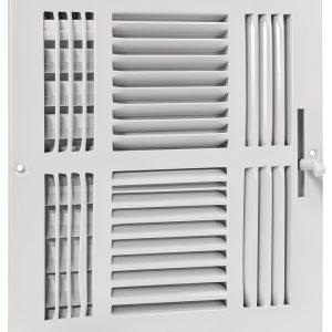 EZ-FLO 4-Way Vent Deflector White Steel Classic-0