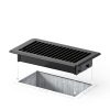 6X12 Floor Vent Covers BYEWIRE Steel Black 2-Pack Register-2