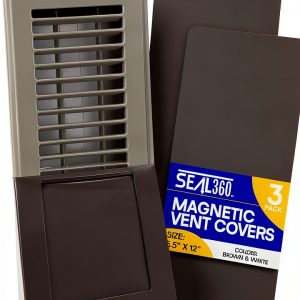 Hivewize Designs Magnetic Vent Cover Brown 5.5" x 12" Indoor Register-0
