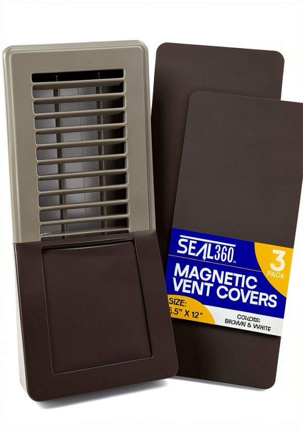 Hivewize Designs Magnetic Vent Cover Brown 5.5" x 12" Indoor Register-0
