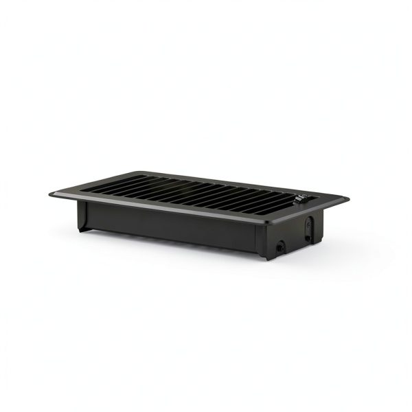 6X12 Floor Vent Covers BYEWIRE Steel Black 2-Pack Register-6