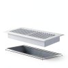 HQZHQZ Floor Vent Cover 4x10 White 4Pack Steel Register-4