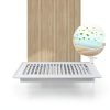 HQZHQZ Floor Vent Cover 4x10 White 4Pack Steel Register-2