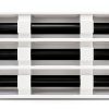 Texas Buildmart Aluminum Vent Cover 10x6 White Screw-In Grille-1