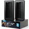 6X12 Floor Vent Covers BYEWIRE Steel Black 2-Pack Register-0