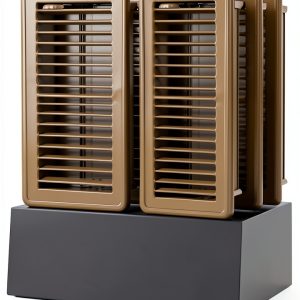 Floor Vent Cover VOISEN Steel Walkable Register 4x10 Brown 6 Piece-0