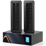 BYEWIRE 2x10 Black Steel Floor Vent Cover 2 Pack – Rust-Resistant Dual-0