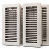 HQZHQZ Floor Vent Cover 4x10 White 4Pack Steel Register-0