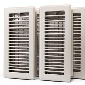 HQZHQZ Floor Vent Cover 4x10 White 4Pack Steel Register-0