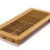 Floor Vent Cover VOISEN Steel Walkable Register 4x10 Brown 6 Piece-2