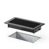 Floor Vent Cover 4x8 Black Steel 2-Pack BYEWIRE Premium-2