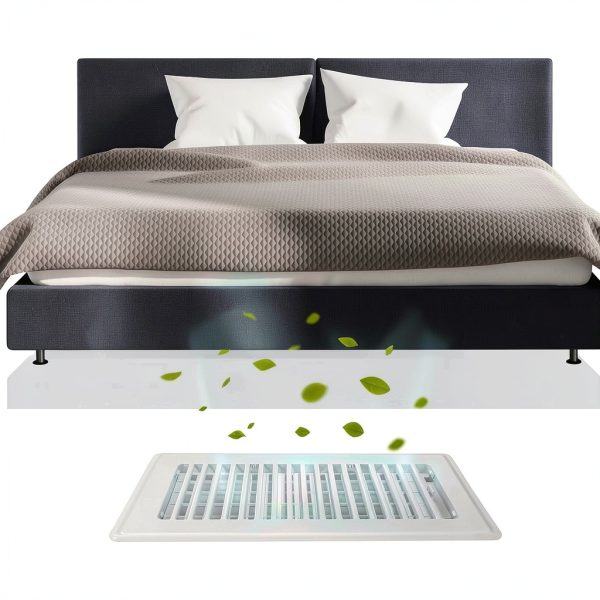 HQZHQZ Floor Vent Cover 4x10 White 4Pack Steel Register-5