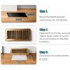 Floor Vent Cover VOISEN Steel Walkable Register 4x10 Brown 6 Piece-3