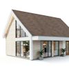 Asphalt Roof Shingle 21 Pcs, Roof Asphalt Tile Facilitate Roof Repairing, Outdoor Storage Shed Roof, for Storage Shed, Architectural, Residential, Garage Roof, Gold, 2.7mm Thickness-3