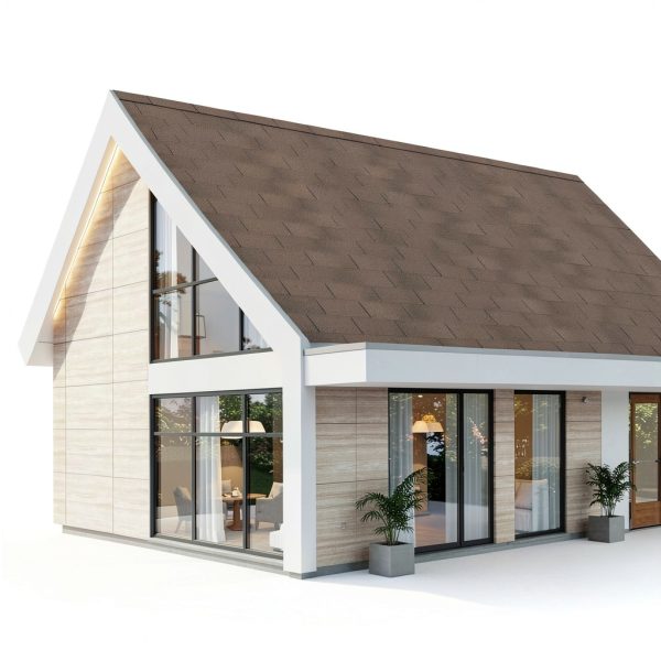 Asphalt Roof Shingle 21 Pcs, Roof Asphalt Tile Facilitate Roof Repairing, Outdoor Storage Shed Roof, for Storage Shed, Architectural, Residential, Garage Roof, Gold, 2.7mm Thickness-3