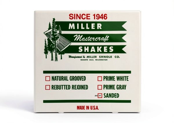 24" Rebutted & Rejointed Miller Shingle Sidewall Shingles 1/2 Carton-4
