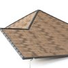 Asphalt Roof Shingle 21 Pcs, Roof Asphalt Tile Facilitate Roof Repairing, Outdoor Storage Shed Roof, for Storage Shed, Architectural, Residential, Garage Roof, Gold, 2.7mm Thickness-2